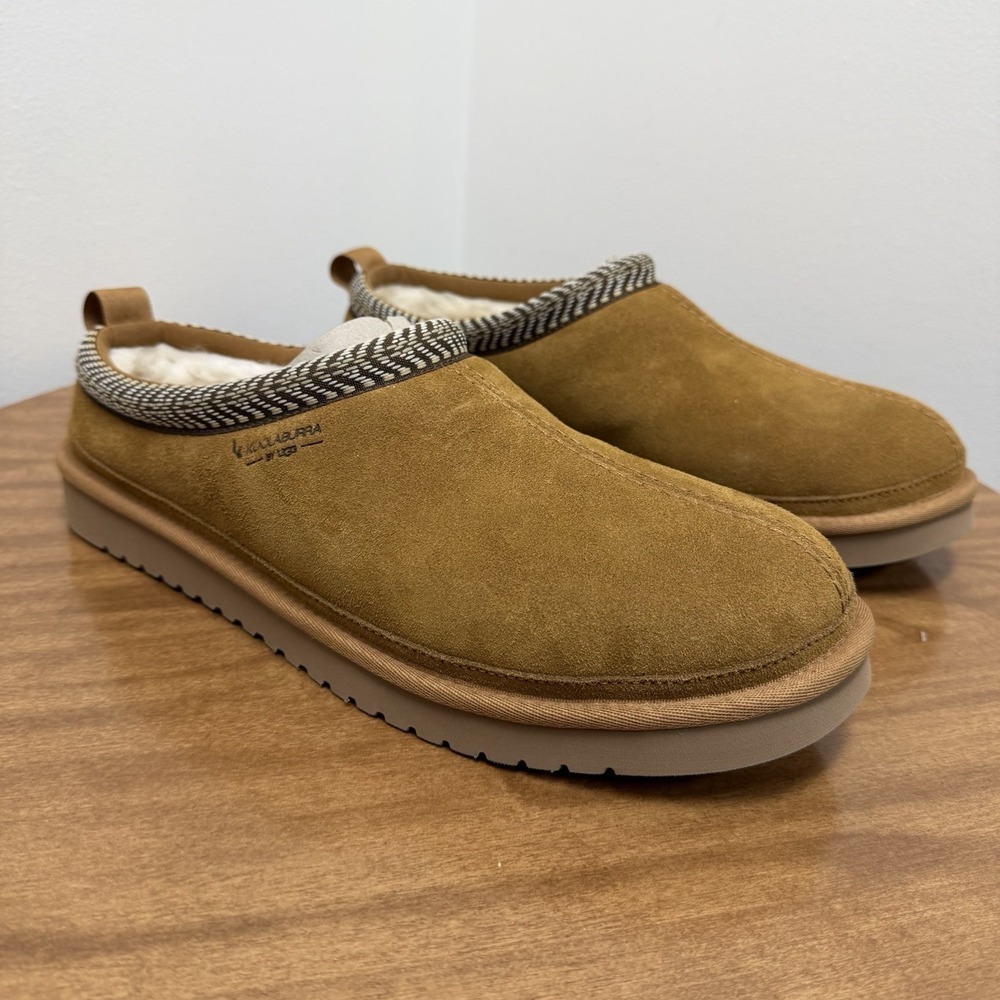 Koolaburra by UGG Mens Burree Slipper US 13 EU 46 Chestnut‎ Brown Suede